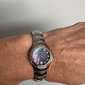 🔥🔥Bulova Silver Watch with Diamond face and more! Price FIRM! On Sale Today